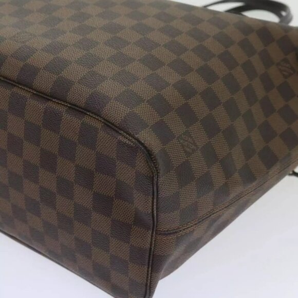 LOUIS VUITTON Damier Ebene Neverfull MM Tote Bag LV Auth - Picture 12 of 16